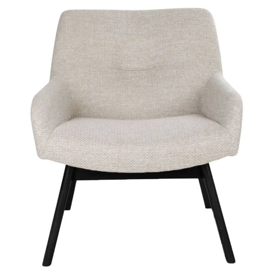 Best 63x73x65 Retro Sessel in Creme Weiß - Solanda Sessel