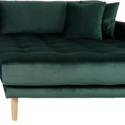 290x76x170 Samt Ecksofa im Skandi Design - Bonisa Sofas
