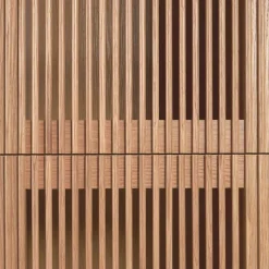 85x170x43 Schrank mit drei Lamellen Türen - Azuro Schränke