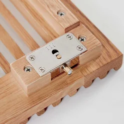 85x170x43 Schrank mit drei Lamellen Türen - Azuro Schränke