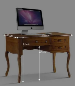 100x81x61 Schreibtisch im Italienischen Stil - Motiz Tische
