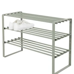 Best 70x49x29 Schuhregal aus Stahl in Graugrün - Citro Regale