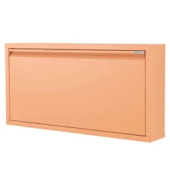 Best 75x38x13 Schuhschrank mit Klappe aus Stahl - Manty Schränke