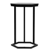 Sale 40x62x40 Sechseck Beistelltisch in Schwarz - Palium Tische