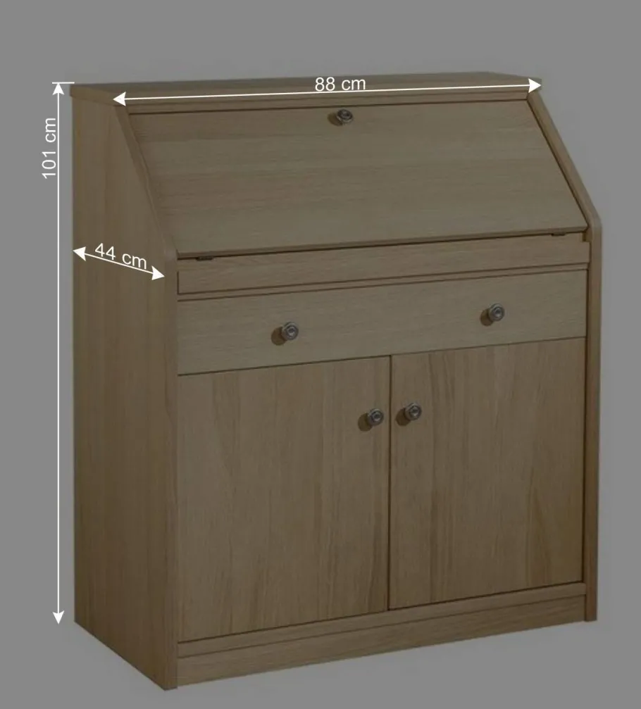 Best 88x101x44 Sekretär mit Eiche Furnier - Bruce Tische