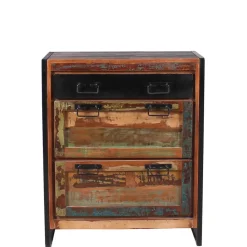 Best 80x96x40 Shabby Schuhschrank mehrfarbig - Ensley Kommoden