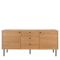 Best 150x75x40 Sideboard in Eiche Natur Furnier - Virona Sideboards