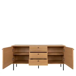 Best 150x75x40 Sideboard in Eiche Natur Furnier - Virona Sideboards