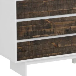 Best 165x68x35 Sideboard in Weiß & Kiefer dunkel - Chihu Sideboards