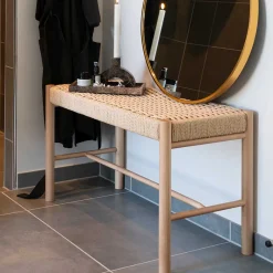 Best 80x45x35 Sitzbank aus Kordel Geflecht - Vanadrino Sitzbank