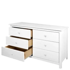 Best 130x80x45 Skandi Kommode mit sechs Schubladen - Etrinas Sideboards