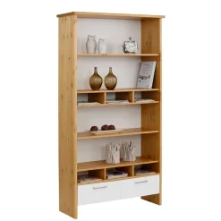 Best 102x188x39 Standregal in Weiß & Honig - Enjes Regale