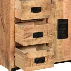 90x180x40 Stauraum Schrank im Industrial Style - Eswan Vitrinen