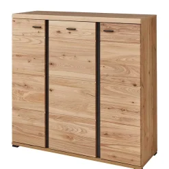 Sale 123x121x42 3-türiges Highboard teilmassiv - Latenda Highboards