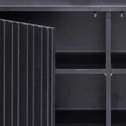 100x56x44 2-türiges TV Board in Schwarz - Gelvins Lowboards