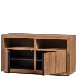 138x75x50 TV Kommode aus Teak Massivholz - Myons Tv & Hifi-Möbel