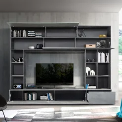 Best 277x209x40 TV Mediawand in Grau zweifarbig - Mitalona Tv & Hifi-Möbel|Wohnwände