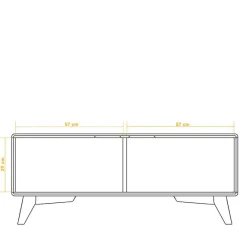 120x48x40 TV Unterschrank mit zwei Türen - Junola Tv & Hifi-Möbel|Lowboards