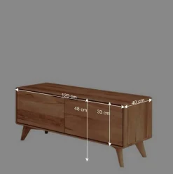 120x48x40 TV Unterschrank mit zwei Türen - Junola Tv & Hifi-Möbel|Lowboards