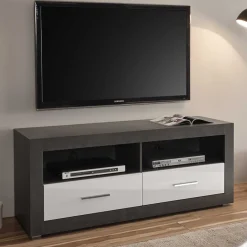 Discount 250x100x45 TV Wohnwand in Hochglanz - Istensa II (dreiteilig) Wohnwände