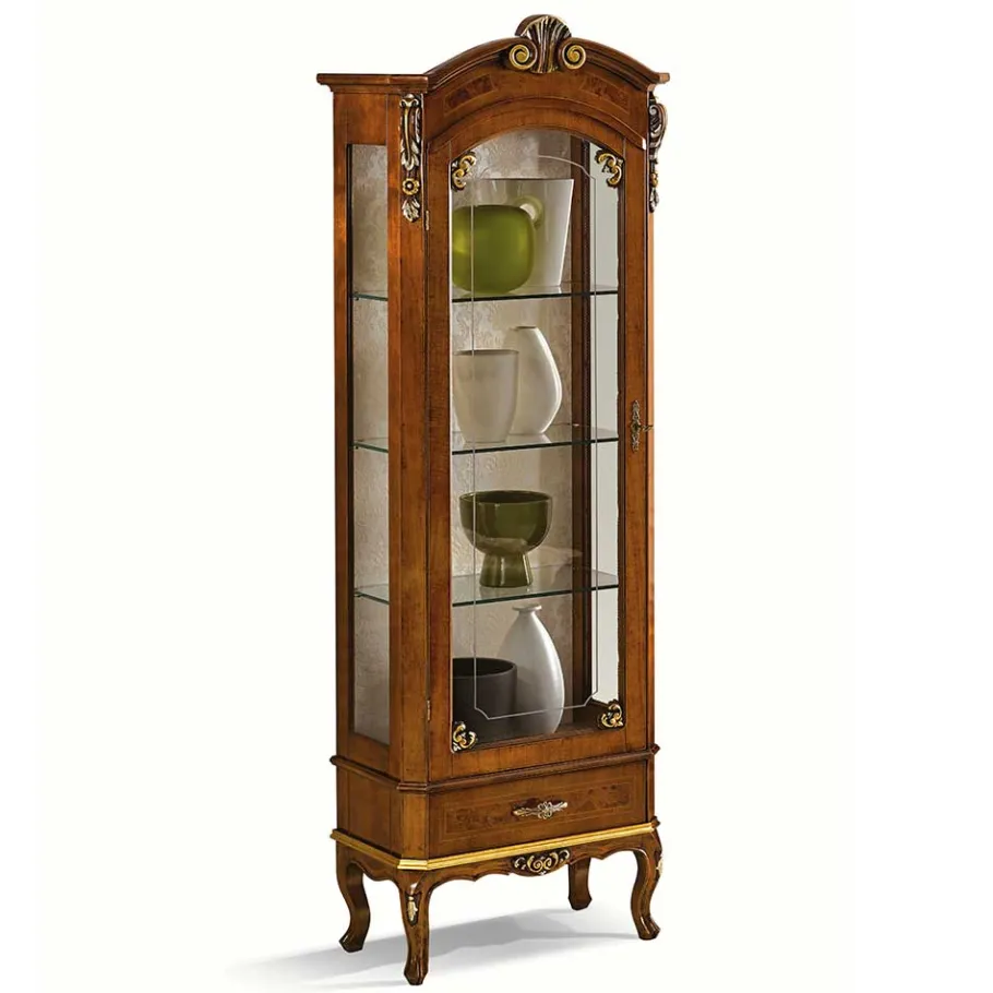 Best 68x204x41 Vitrine im Italienischem Stil - Leonid Vitrinen
