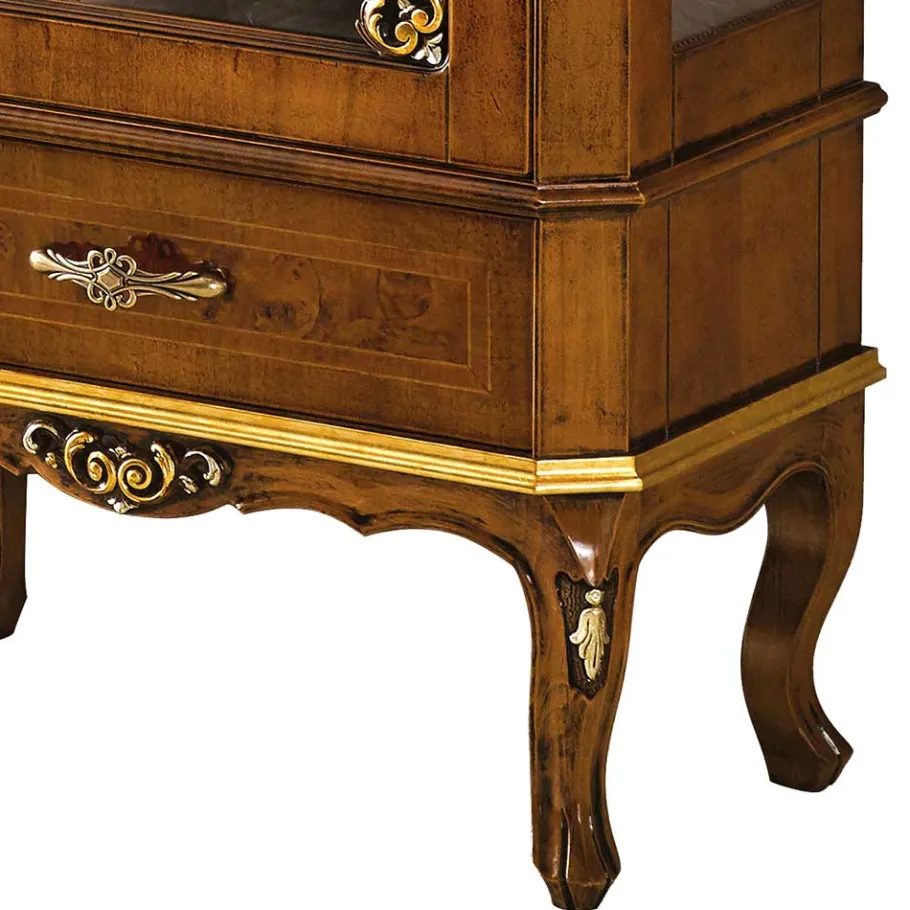 Best 68x204x41 Vitrine im Italienischem Stil - Leonid Vitrinen