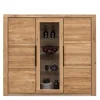 Best 160x141x40 Wohnzimmerschrank mit Glaseinsatz - Nelenia Highboards|Kommoden