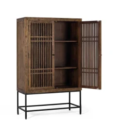 100x160x45 Wohnzimmerschrank mit zwei Türen - Charin Vitrinen