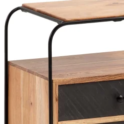 Sale Zweifarbige Nachtkommode im Industrial Chic - Avalun Kommoden