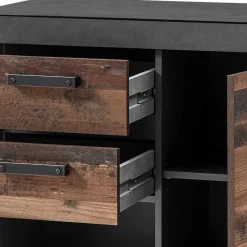 New Zweifarbige TV Wohnwand Kombi - Timuras (dreiteilig) Wohnwände