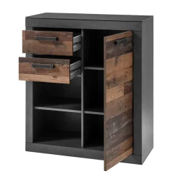 New Zweifarbige TV Wohnwand Kombi - Timuras (dreiteilig) Wohnwände