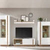 New Zweifarbige Wohnzimmer Möbel Kombi - Myrda (vierteilig) Wohnwände