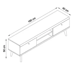 New Zweifarbiges Wohnzimmer Möbel Set - Cablos (sechsteilig) Wohnwände