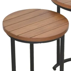 New Zweisatztisch in Walnuss Braun - Elefontra (zweiteilig) Tische