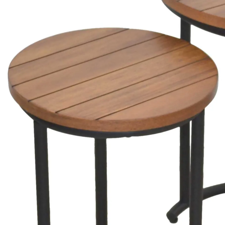 New Zweisatztisch in Walnuss Braun - Elefontra (zweiteilig) Tische